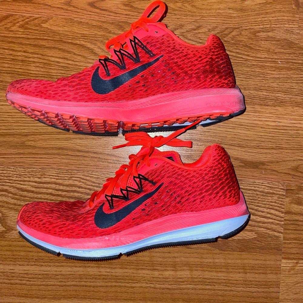 Cherry Red Running Shoes
